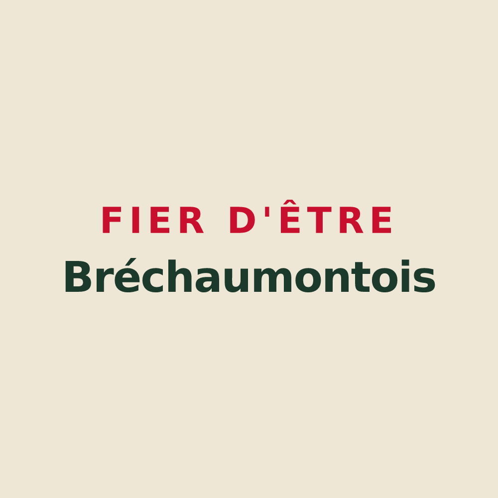 Tote bag « Fier d'être Bréchaumontois » — design pour Bréchaumont