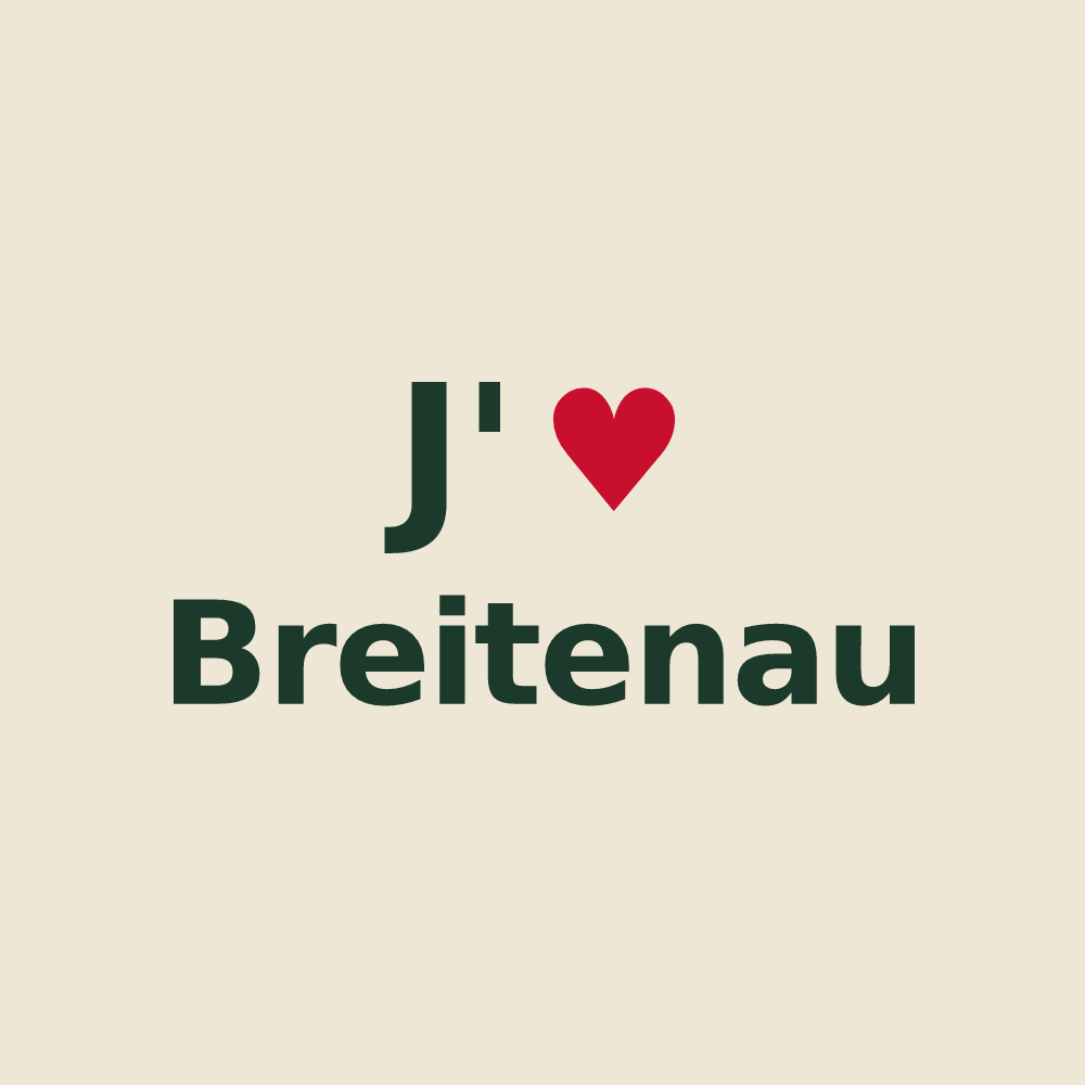 Tote bag personnalisé Breitenau — design J'aime Breitenau