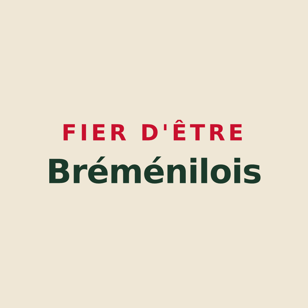Tote bag « Fier d'être Bréménilois » — design pour Bréménil