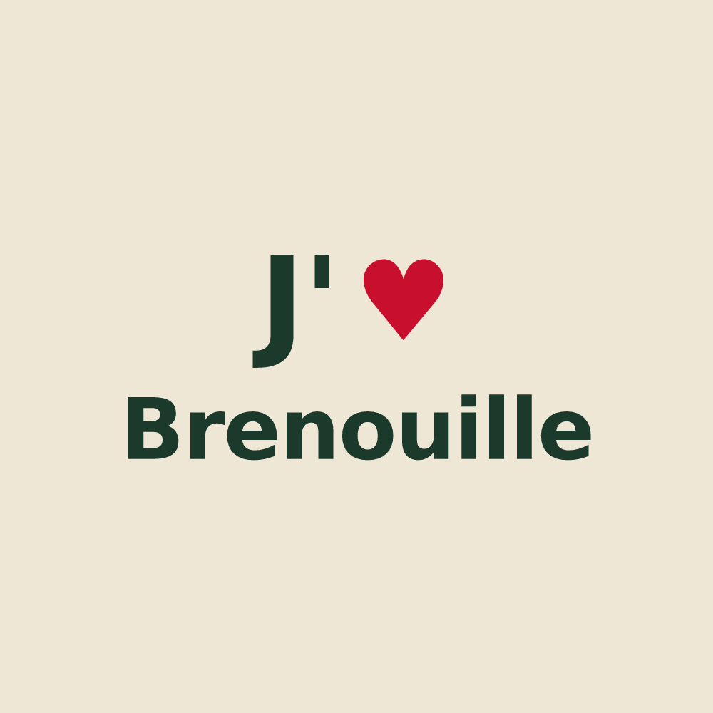 Tote bag personnalisé Brenouille — design J'aime Brenouille
