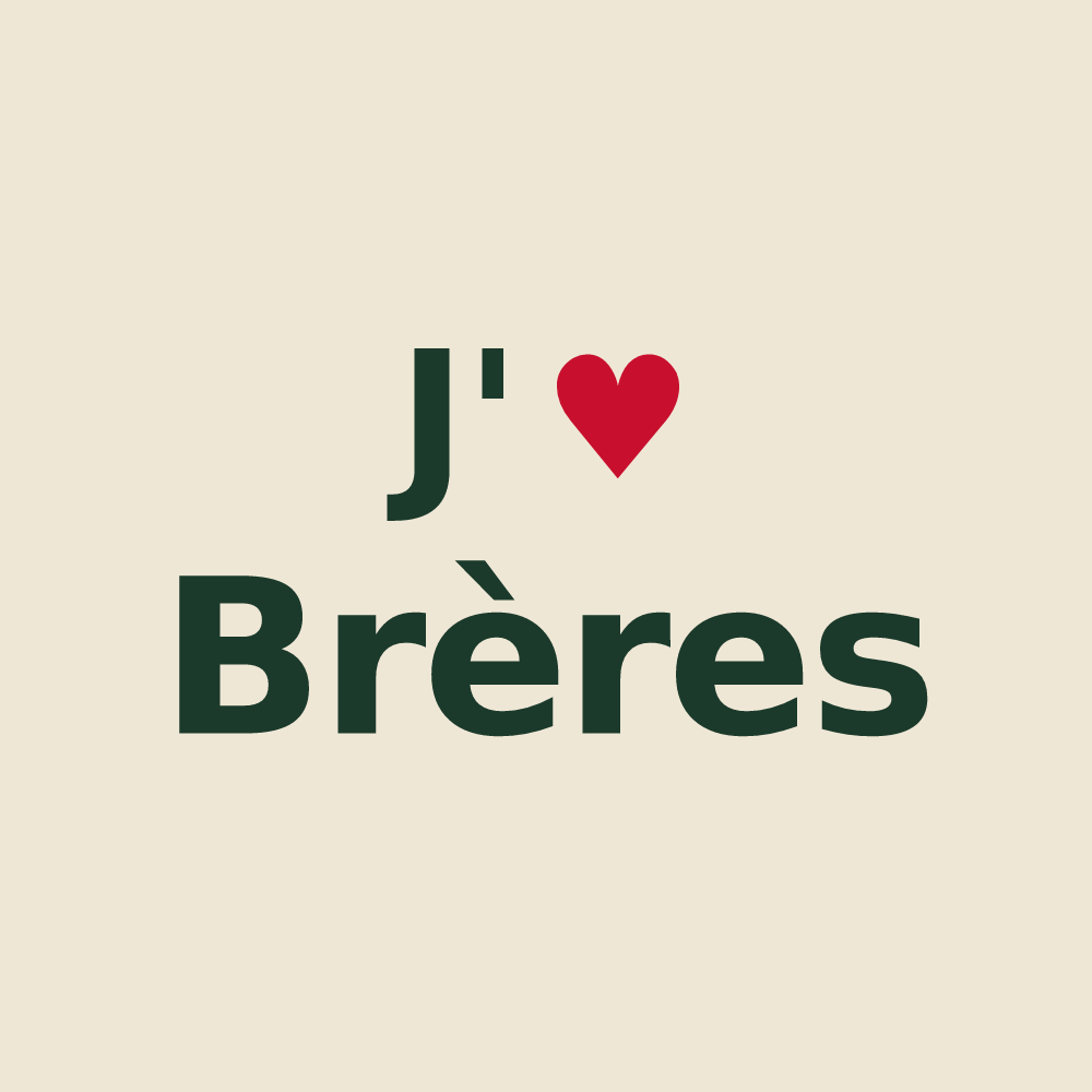 Tote bag personnalisé Brères — design J'aime Brères