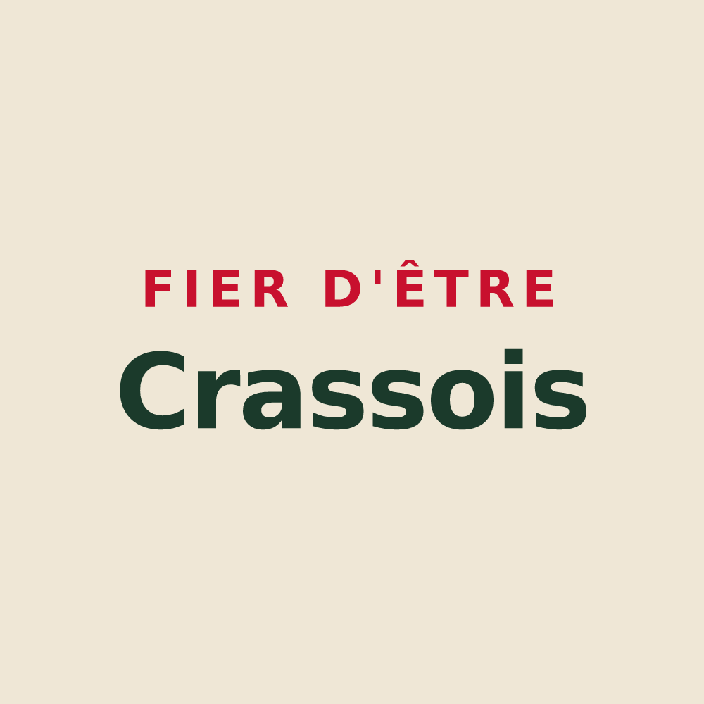 Tote bag « Fier d'être Crassois » — design pour Bresse Vallons