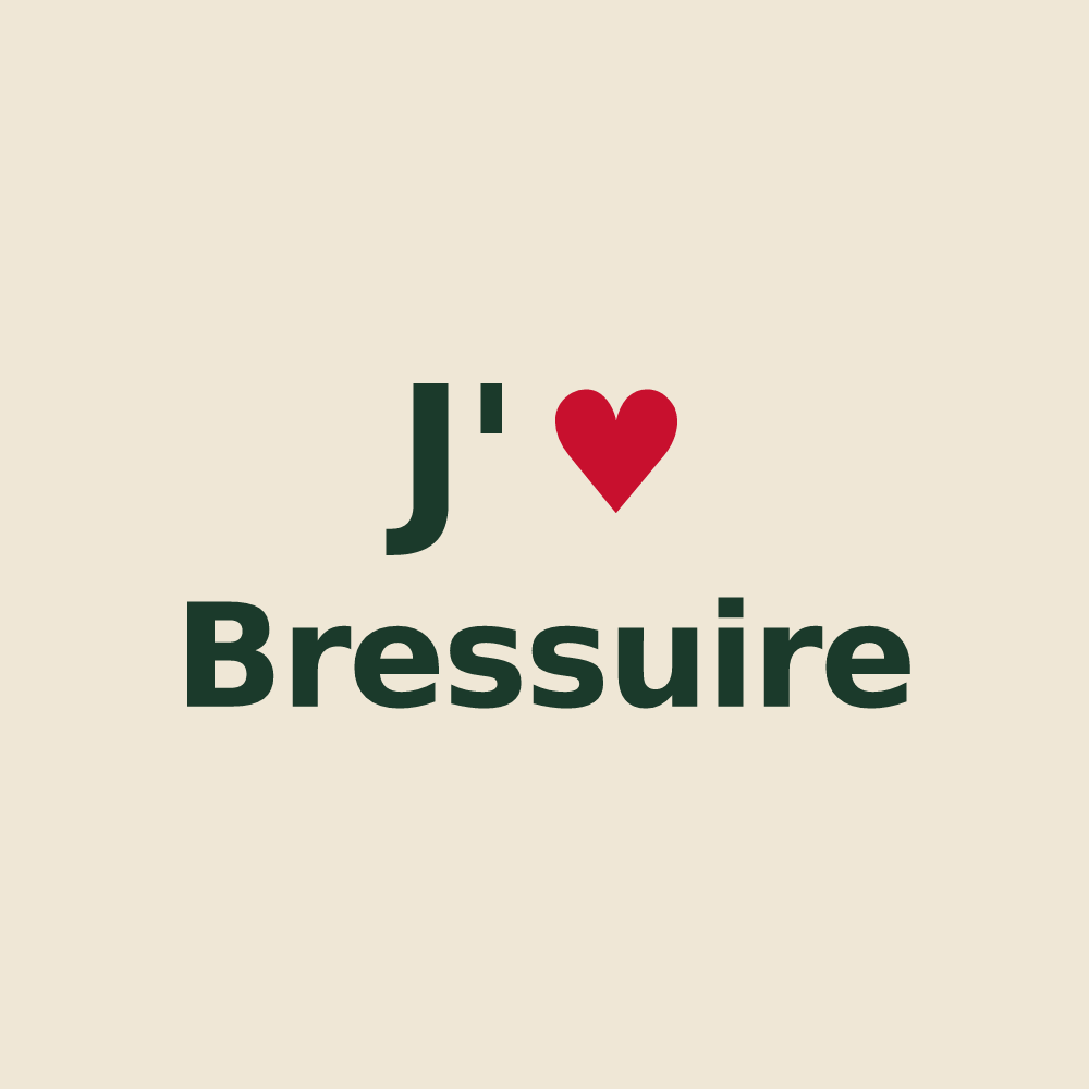Tote bag personnalisé Bressuire — design J'aime Bressuire