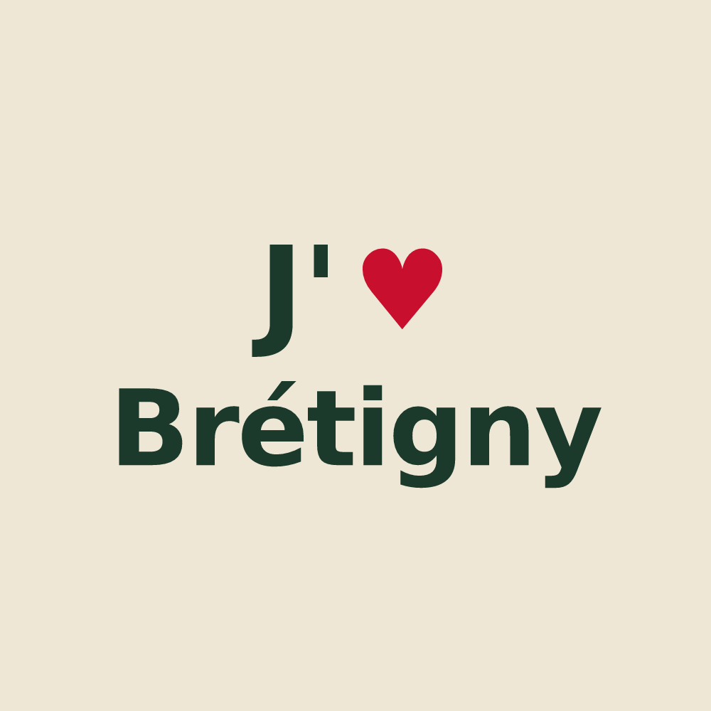 Tote bag personnalisé Brétigny — design J'aime Brétigny