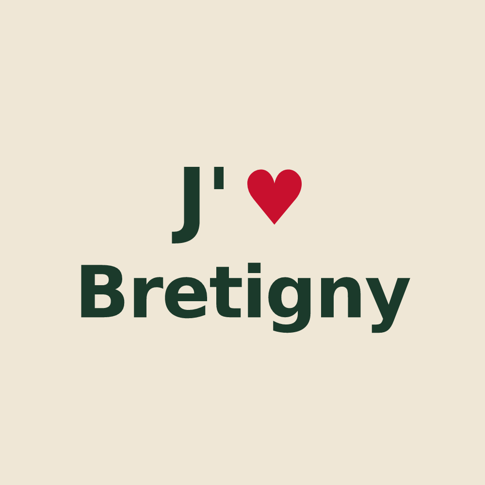 Tote bag personnalisé Bretigny — design J'aime Bretigny