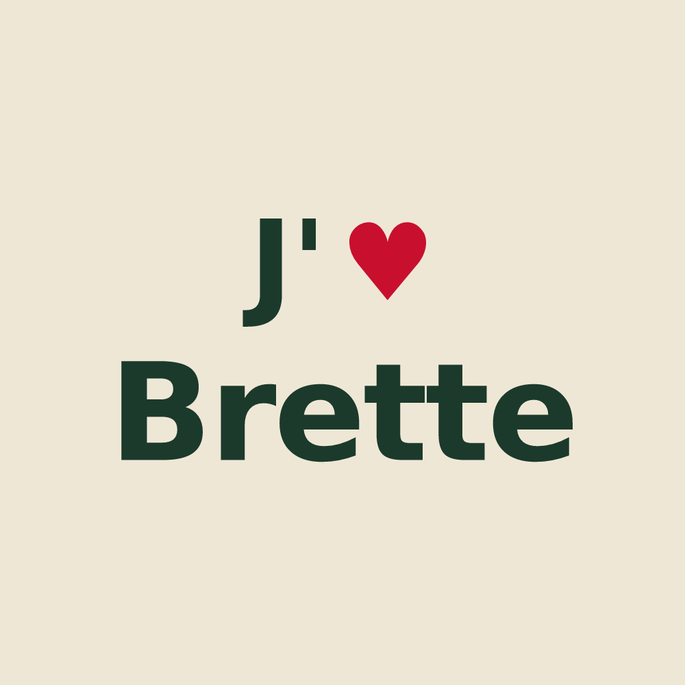 Tote bag personnalisé Brette — design J'aime Brette
