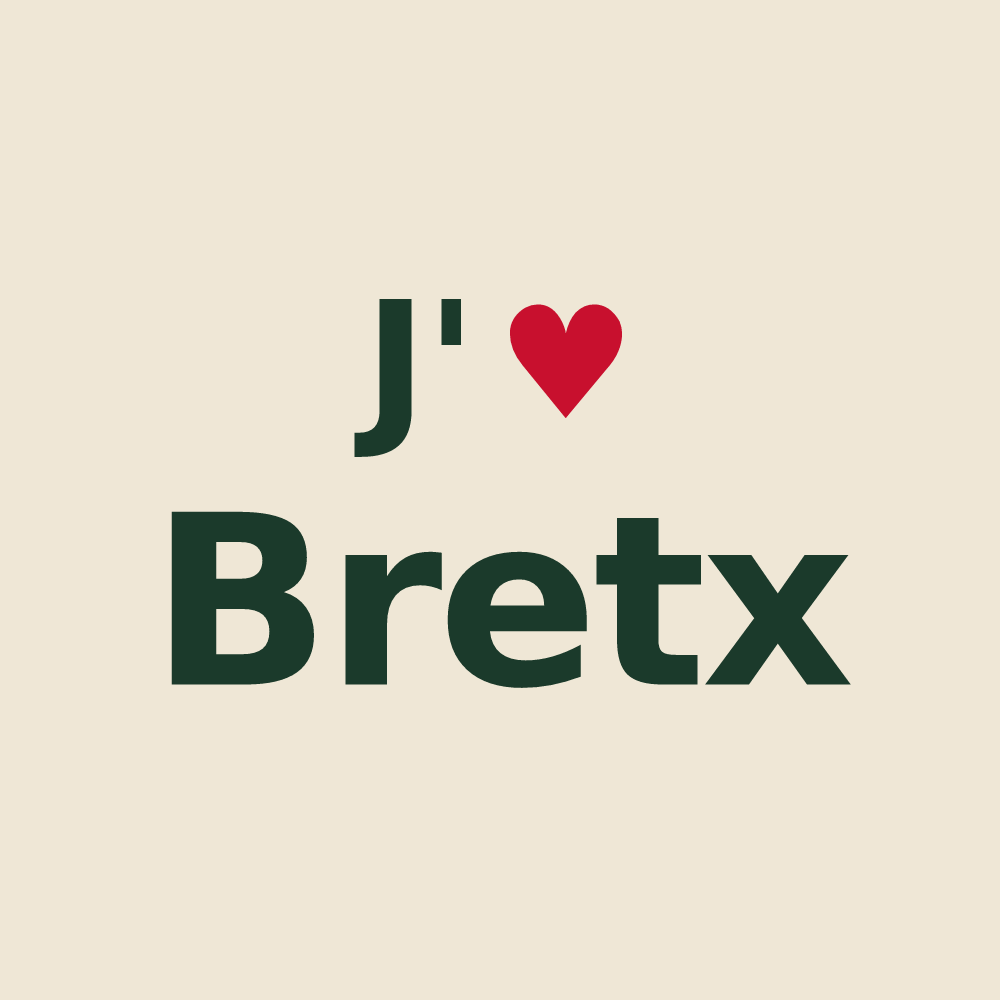 Tote bag personnalisé Bretx — design J'aime Bretx