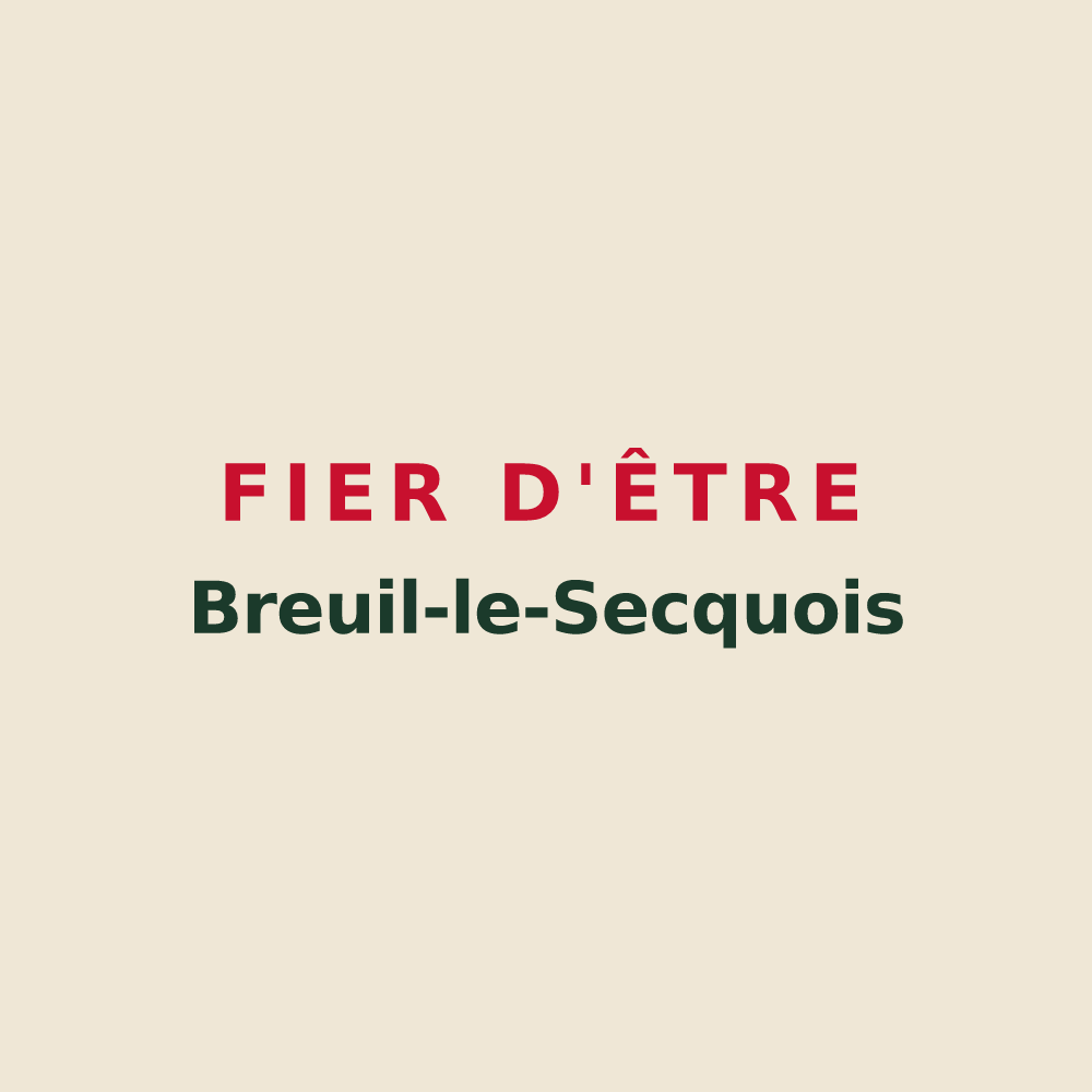 Tote bag « Fier d'être Breuil-le-Secquois » — design pour Breuil-le-Sec