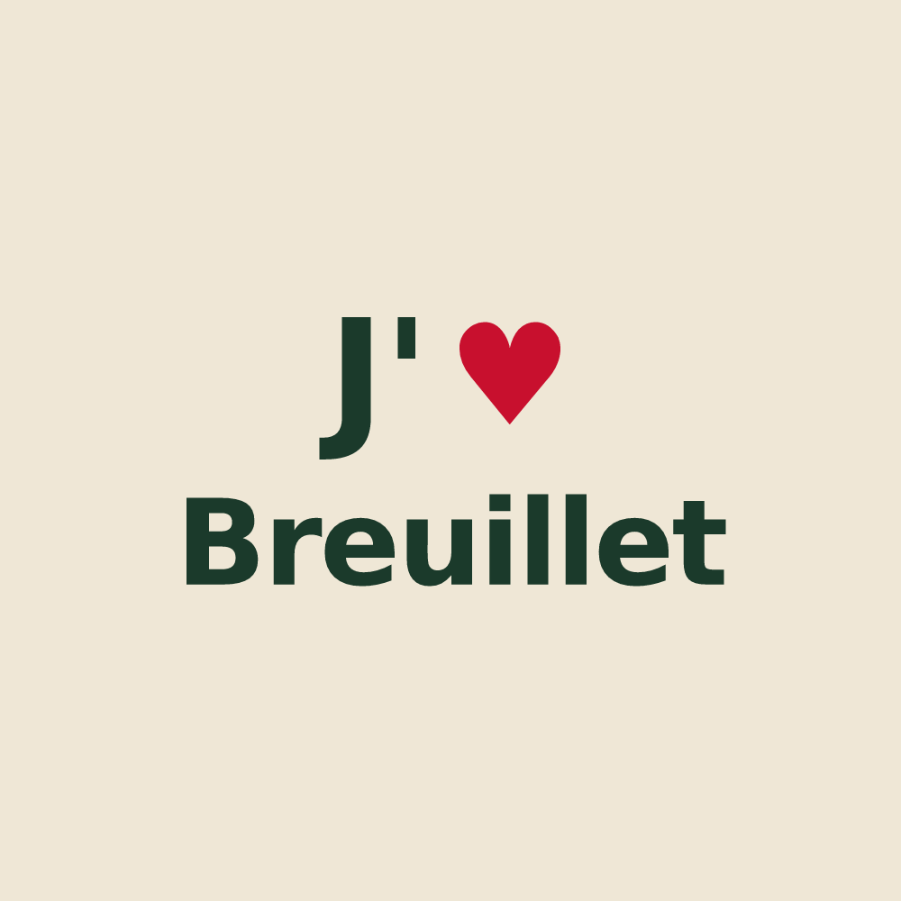 Tote bag personnalisé Breuillet — design J'aime Breuillet