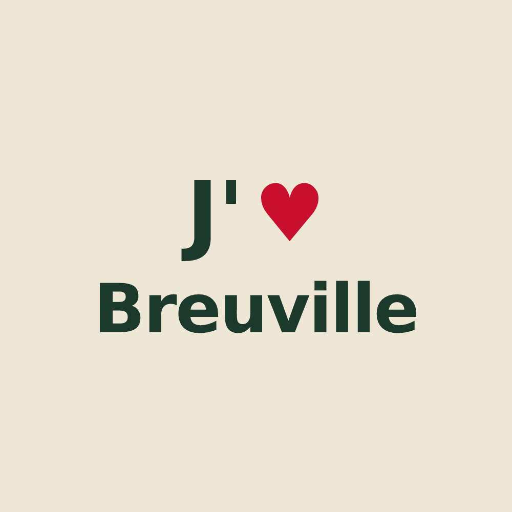 Tote bag personnalisé Breuville — design J'aime Breuville