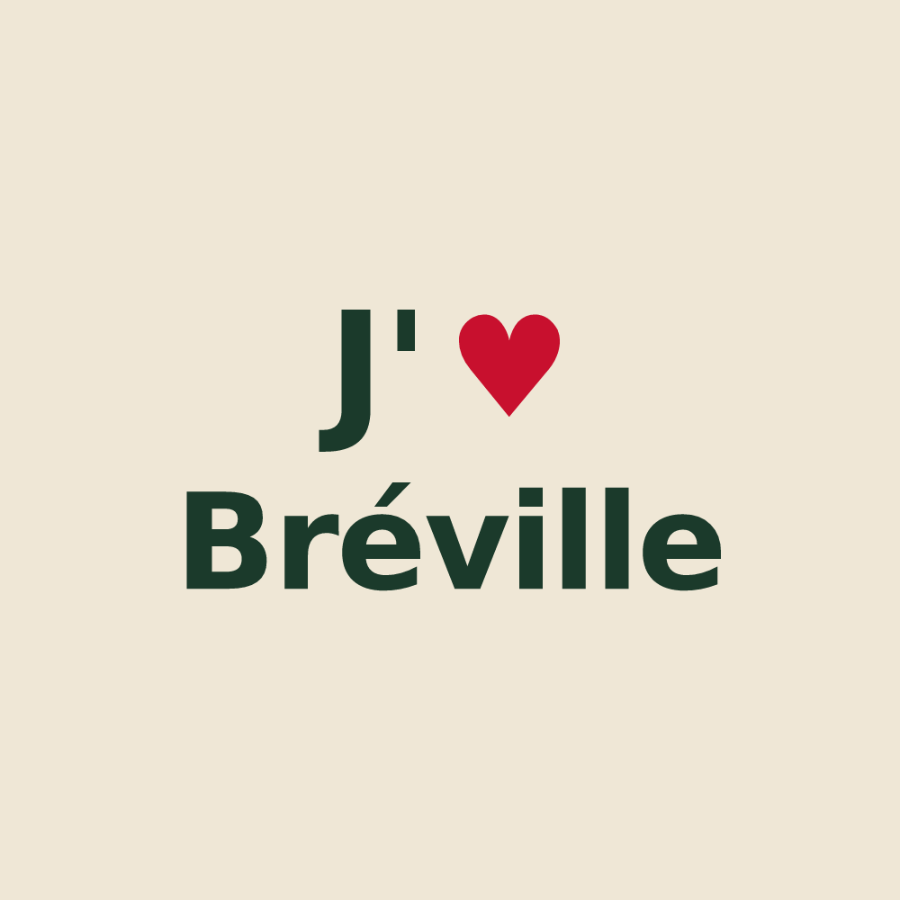 Tote bag personnalisé Bréville — design J'aime Bréville