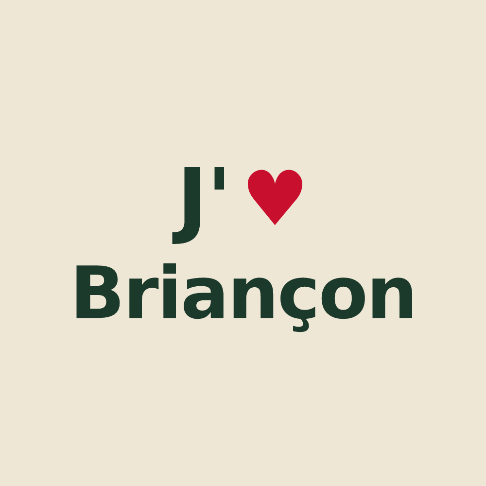 Tote bag personnalisé Briançon — design J'aime Briançon