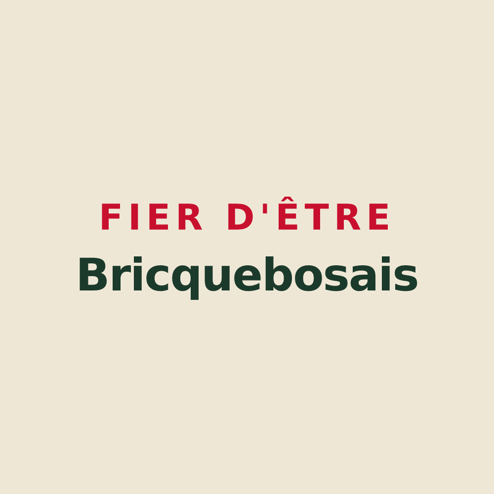 Tote bag « Fier d'être Bricquebosais » — design pour Bricquebosq