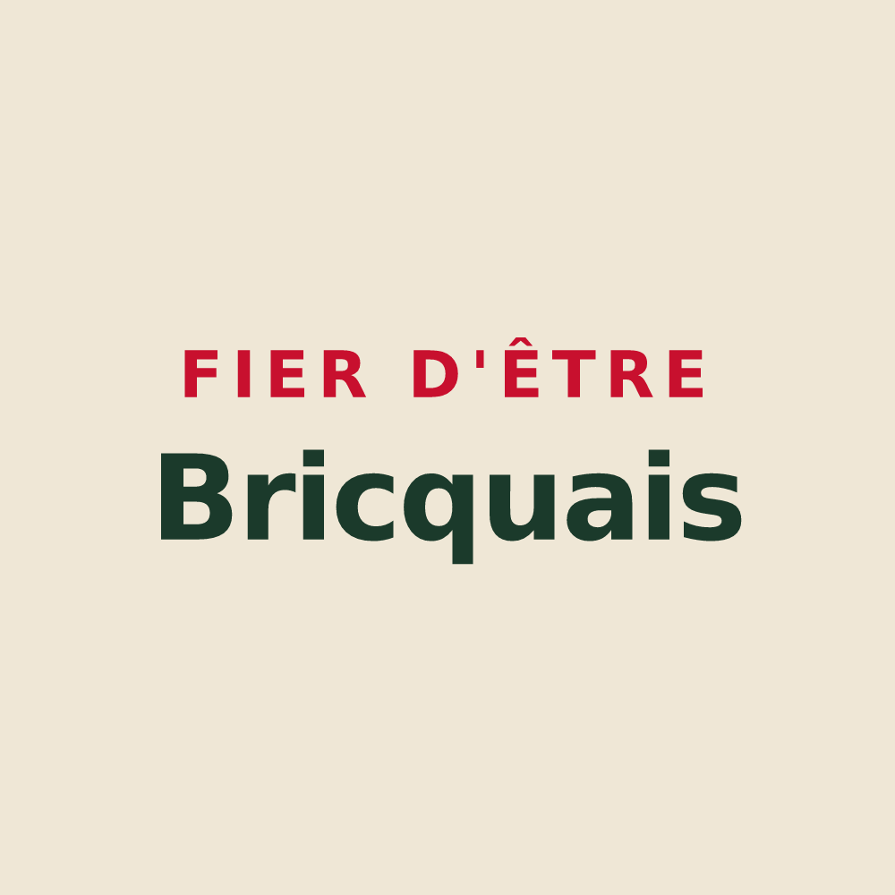 Tote bag « Fier d'être Bricquais » — design pour Bricqueville-sur-Mer