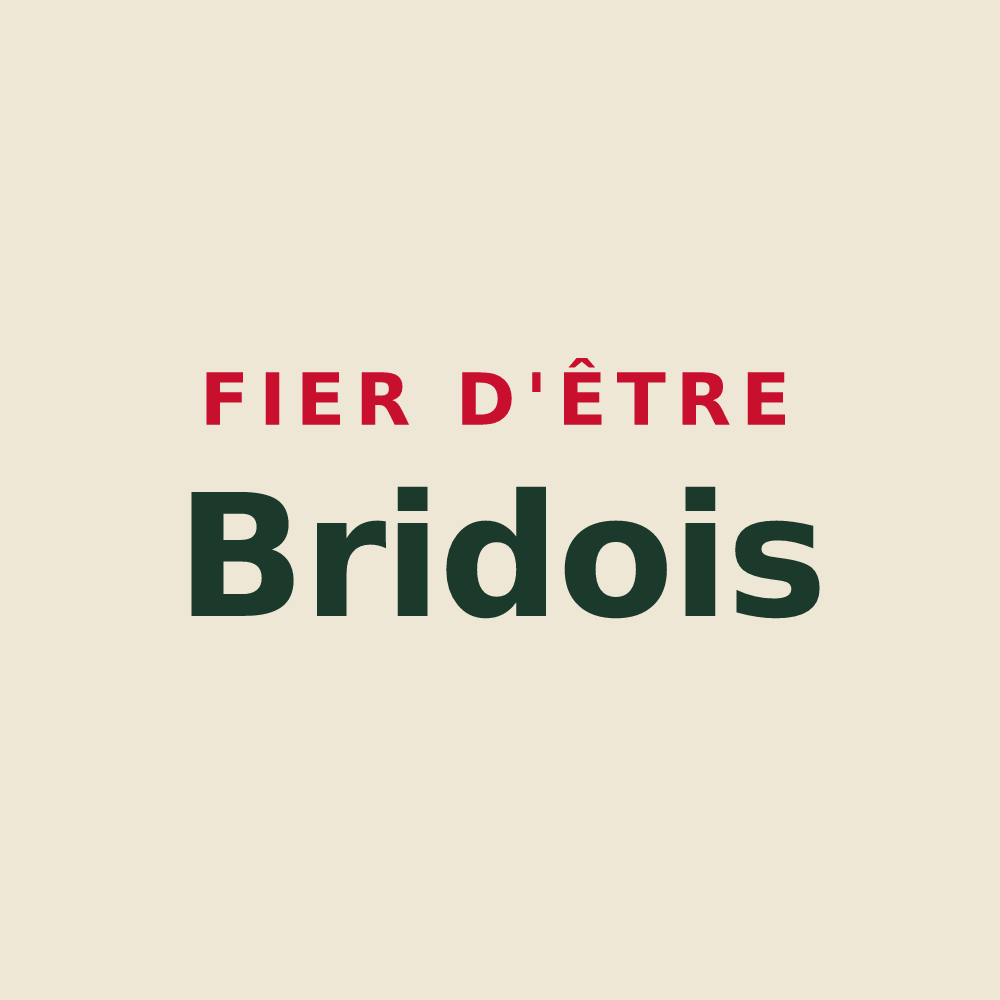 Tote bag « Fier d'être Bridois » — design pour Brides-les-Bains
