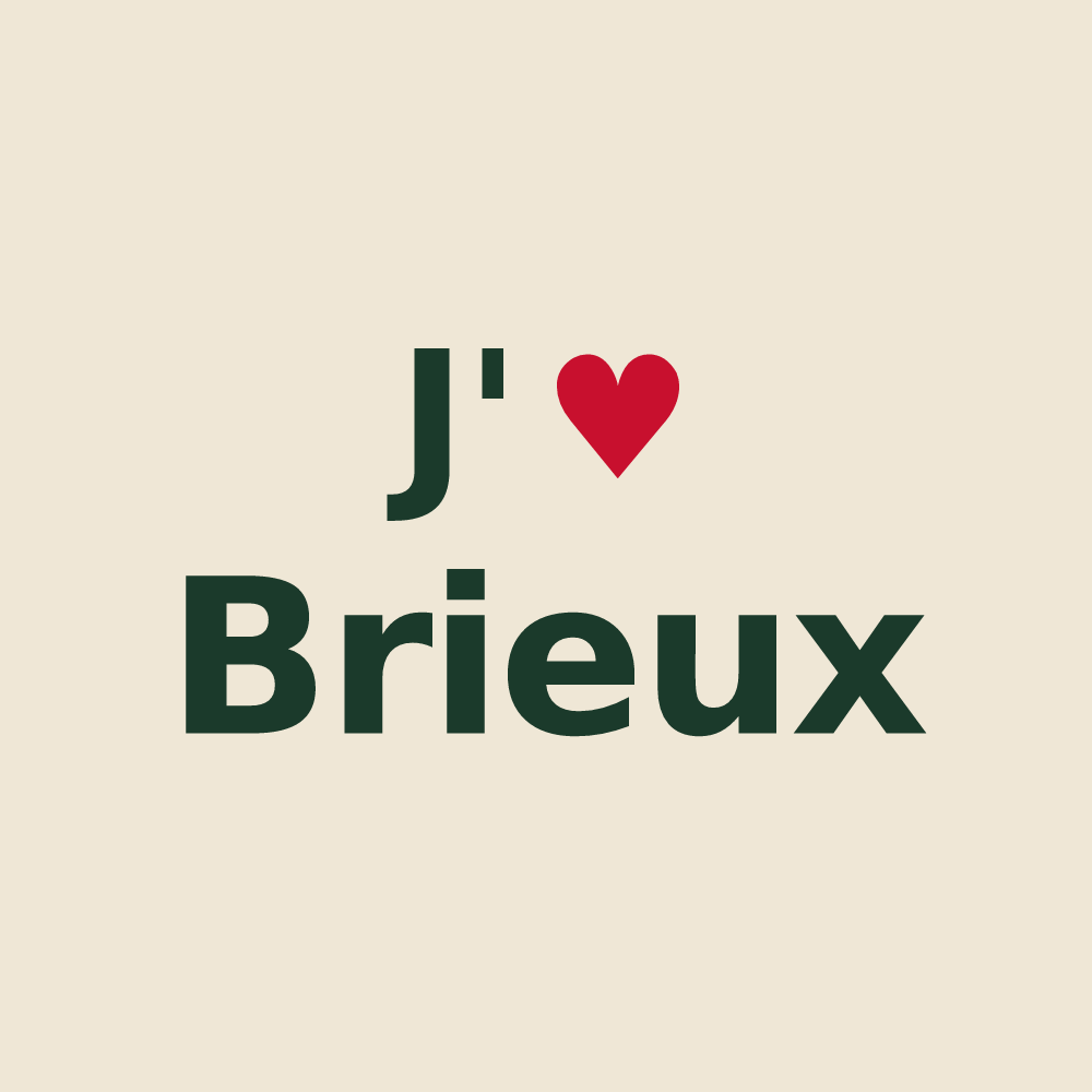 Tote bag personnalisé Brieux — design J'aime Brieux