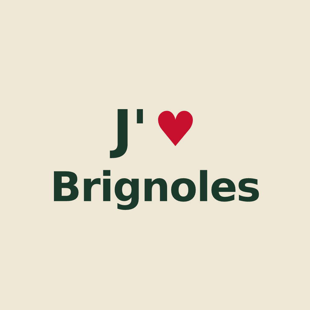 Tote bag personnalisé Brignoles — design J'aime Brignoles