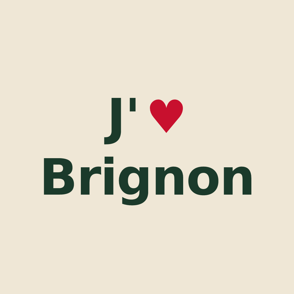 Tote bag personnalisé Brignon — design J'aime Brignon