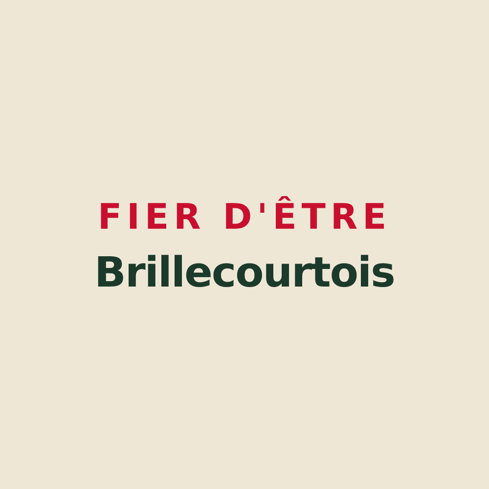 Tote bag « Fier d'être Brillecourtois » — design pour Brillecourt
