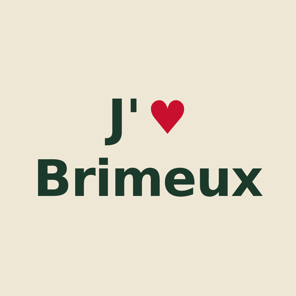 Tote bag personnalisé Brimeux — design « J'aime Brimeux » imprimé sur le tote bag
