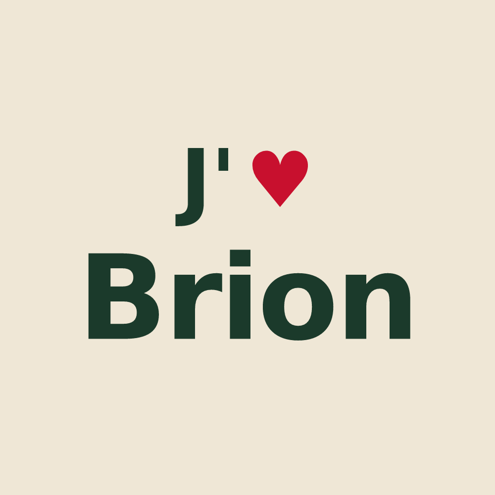Tote bag personnalisé Brion — design J'aime Brion