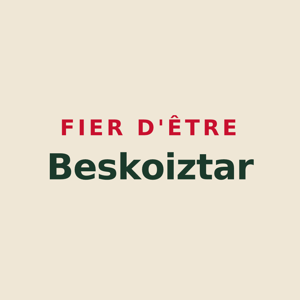 Tote bag « Fier d'être Beskoiztar » — design pour Briscous