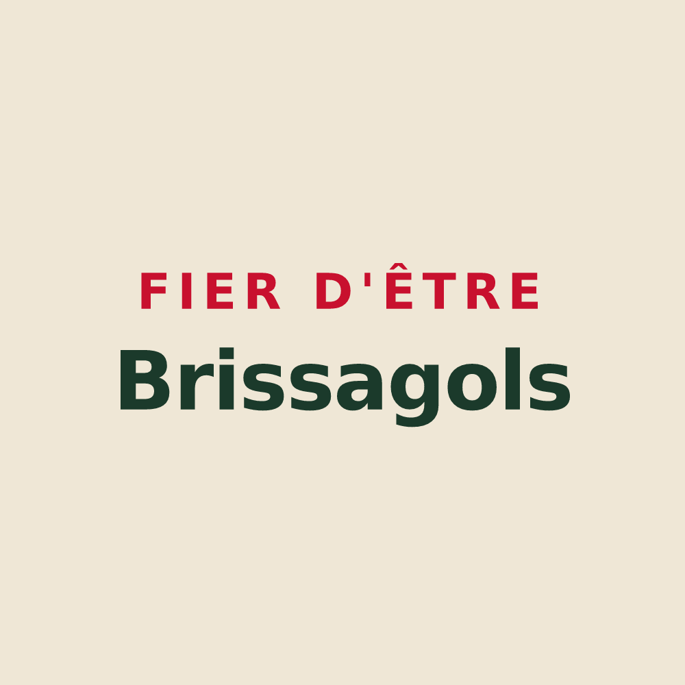 Tote bag « Fier d'être Brissagols » — design pour Brissac