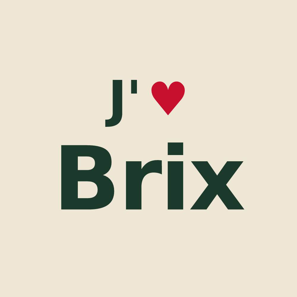 Tote bag personnalisé Brix — design J'aime Brix