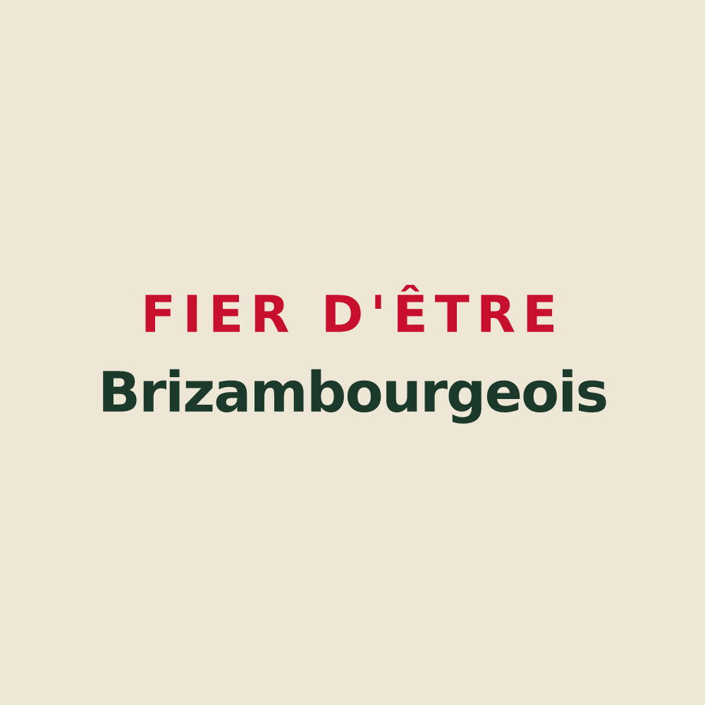Tote bag « Fier d'être Brizambourgeois » — design pour Brizambourg