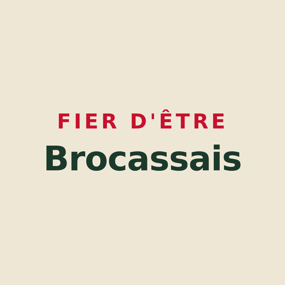 Tote bag « Fier d'être Brocassais » — design pour Brocas