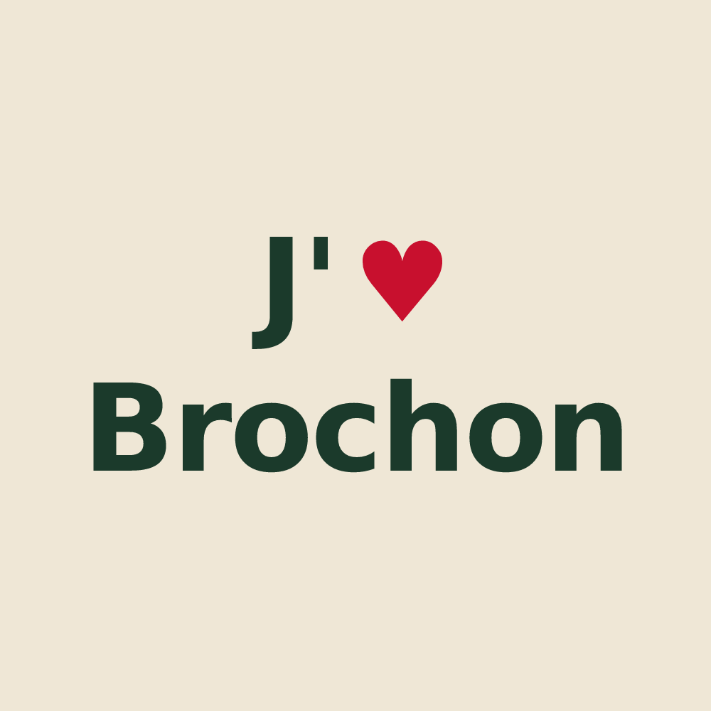 Tote bag personnalisé Brochon — design J'aime Brochon