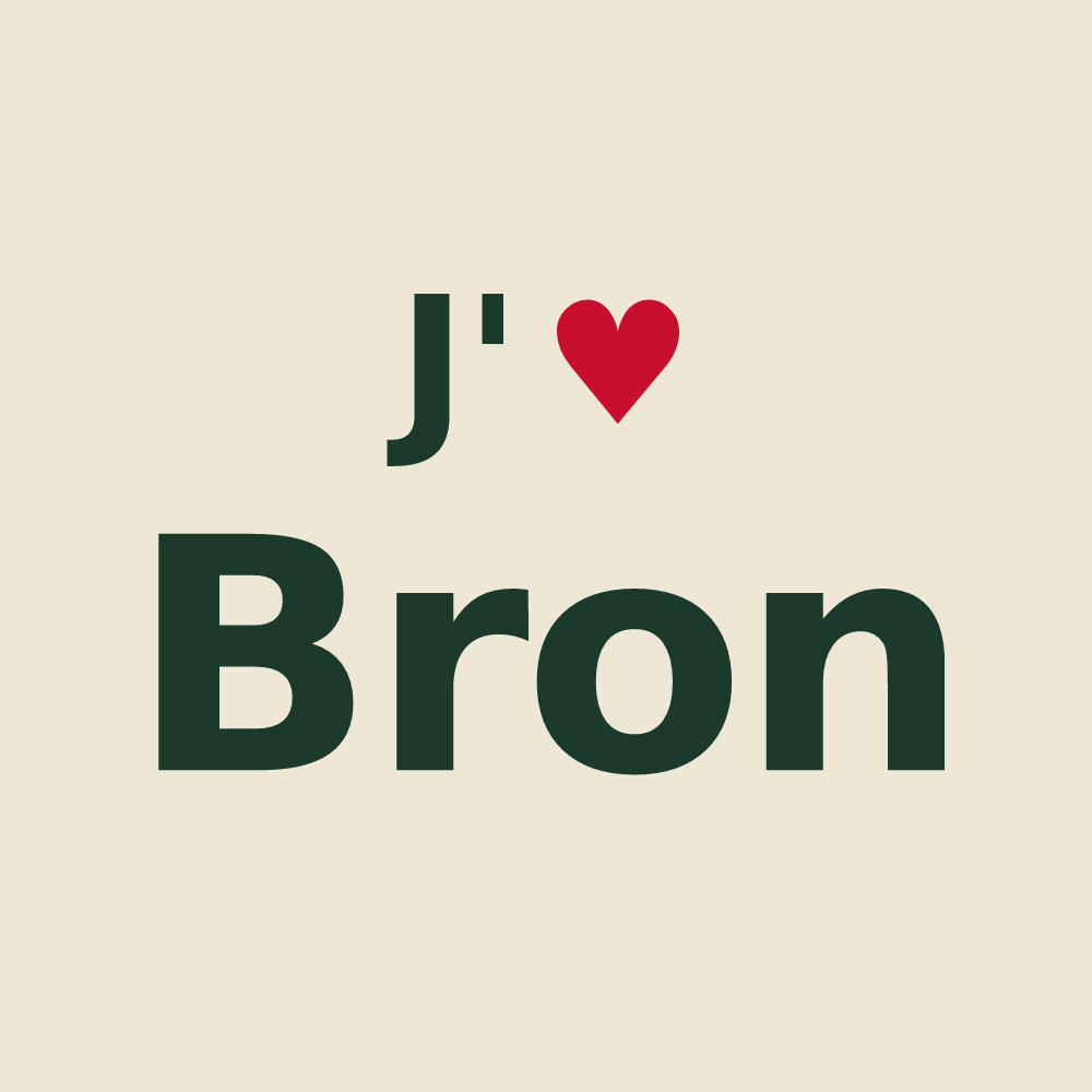 Tote bag personnalisé Bron — design J'aime Bron