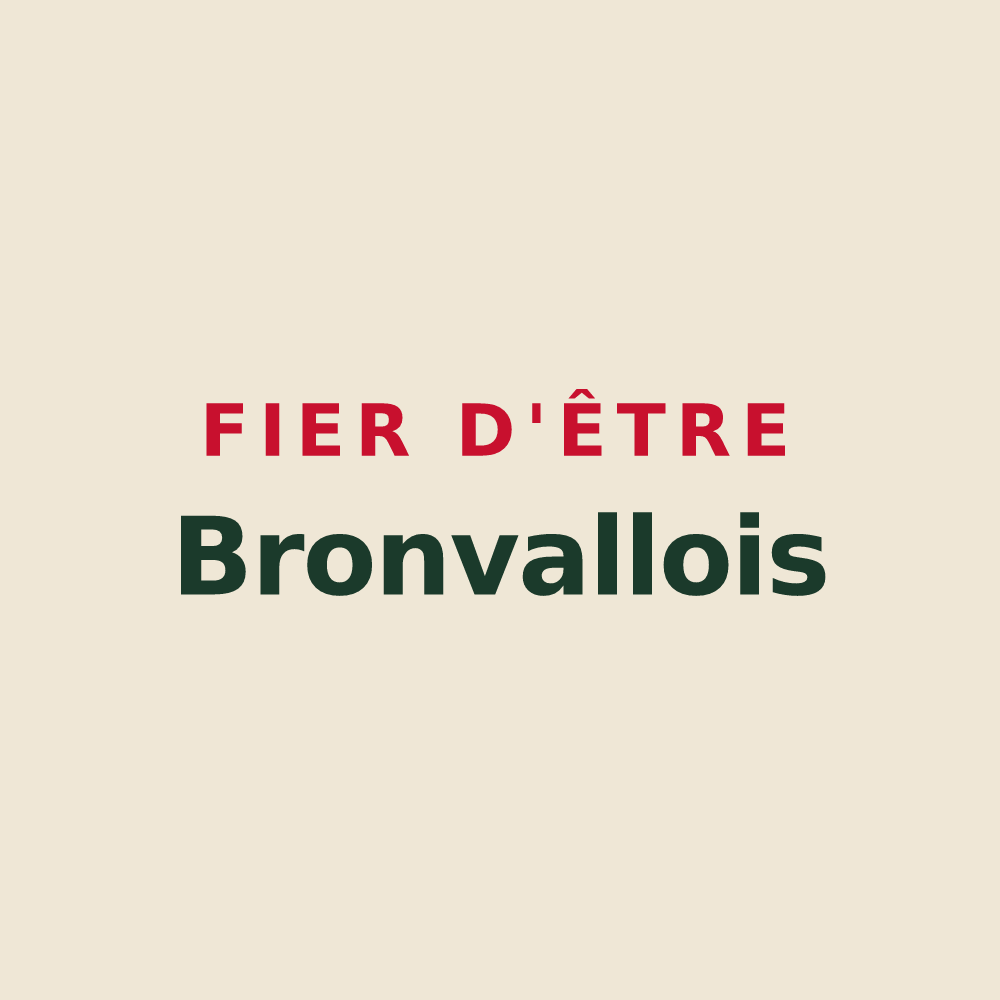 Tote bag « Fier d'être Bronvallois » — design pour Bronvaux