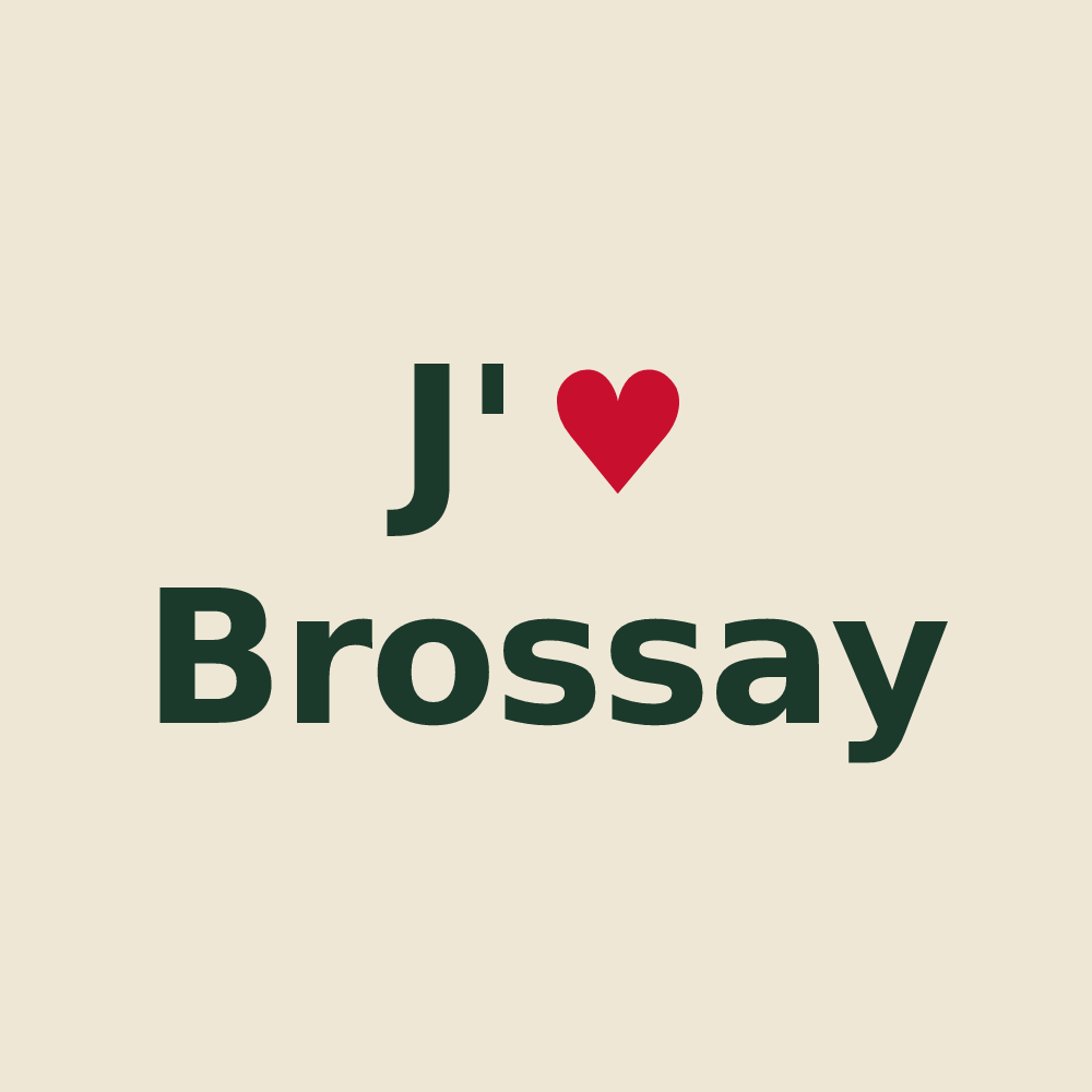 Tote bag personnalisé Brossay — design J'aime Brossay
