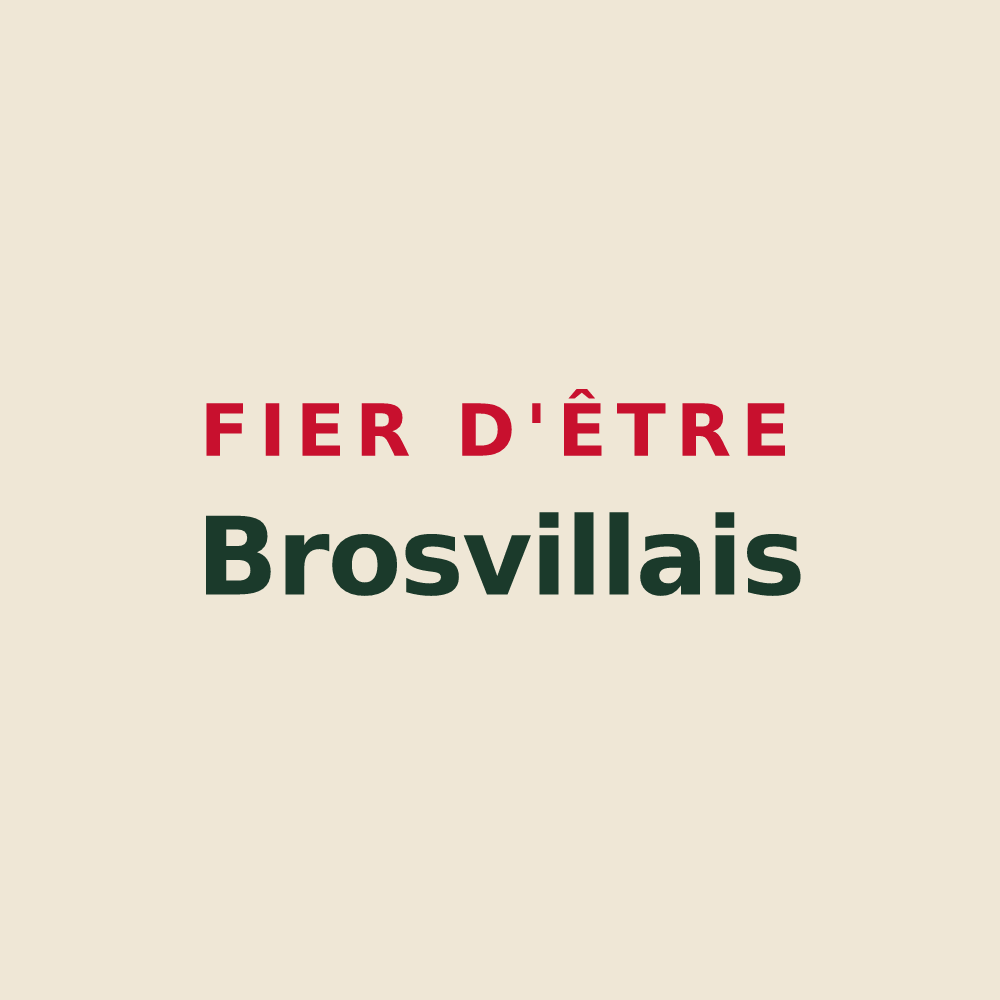 Tote bag « Fier d'être Brosvillais » — design pour Brosville
