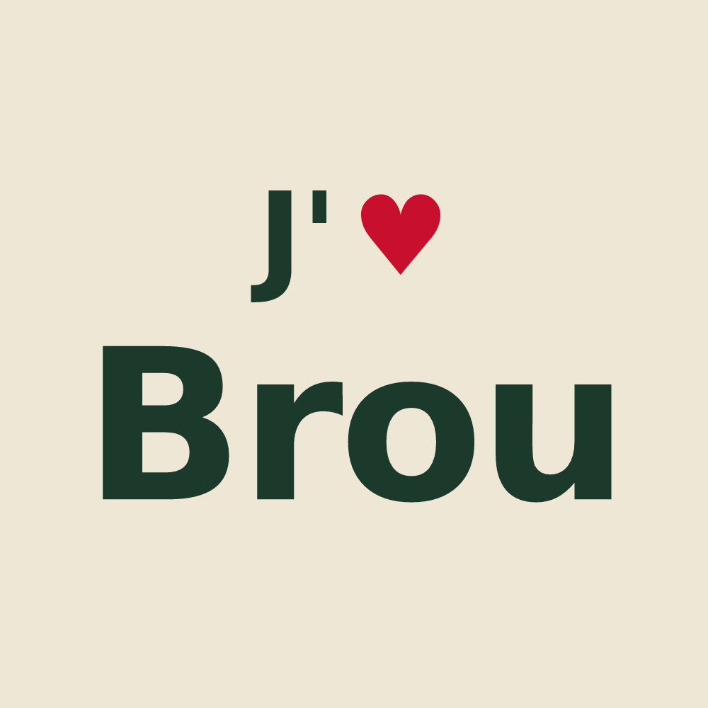 Tote bag personnalisé Brou — design J'aime Brou