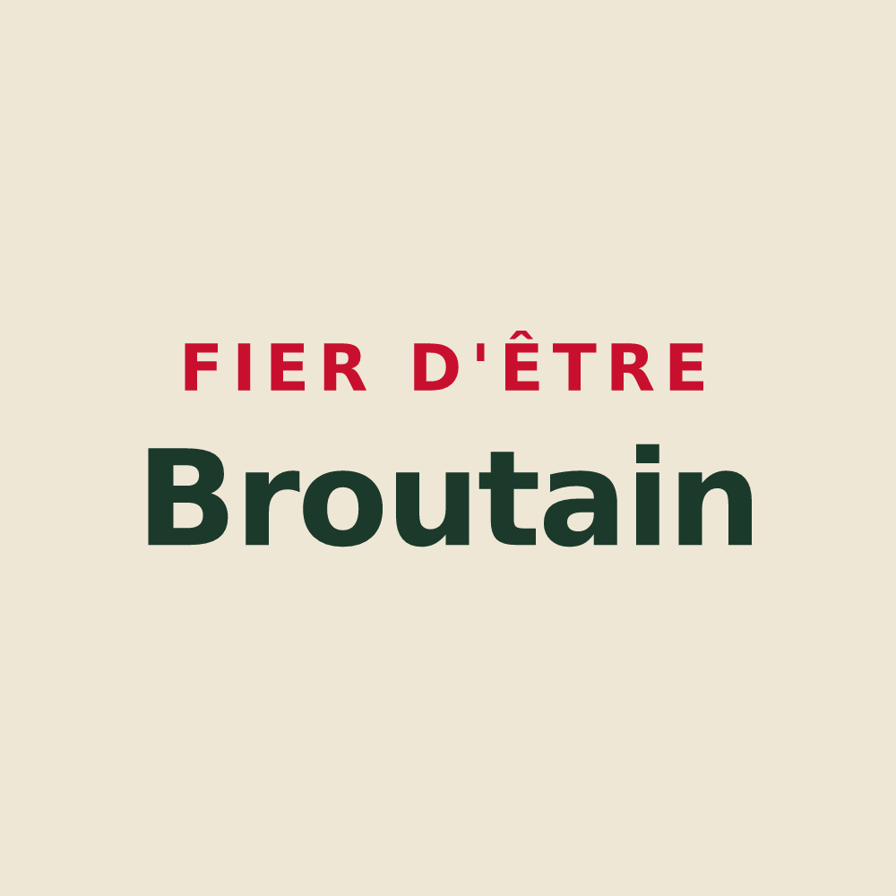 Tote bag « Fier d'être Broutain » — design pour Brou