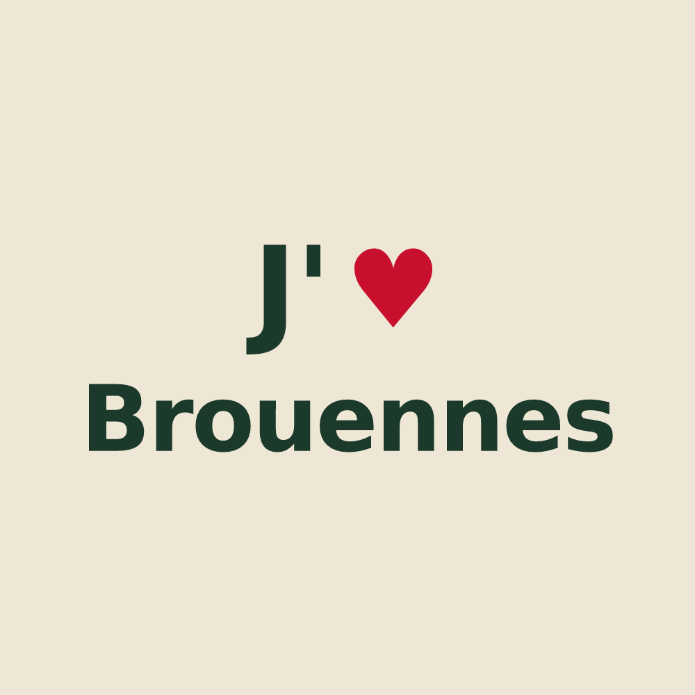 Tote bag personnalisé Brouennes — design J'aime Brouennes