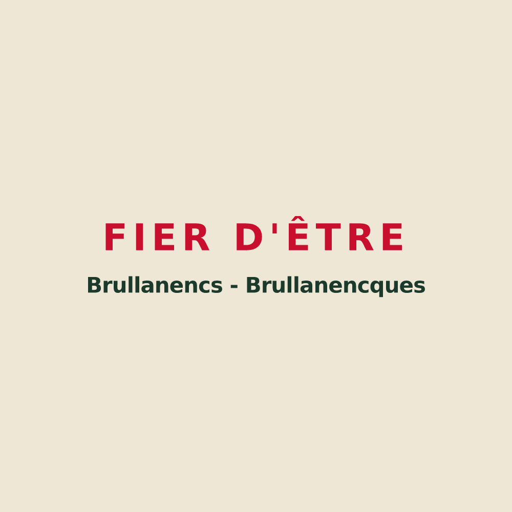 Tote bag « Fier d'être Brullanencs - Brullanencques » — design pour Brouilla