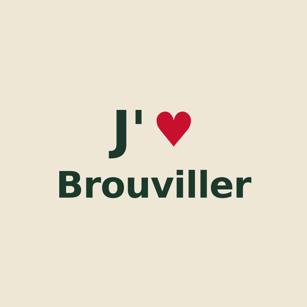 Tote bag personnalisé Brouviller — design J'aime Brouviller