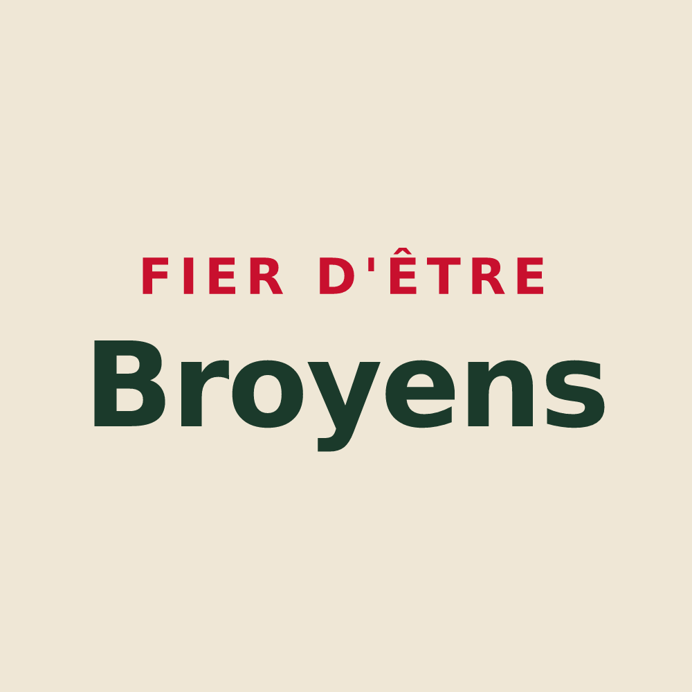 Tote bag « Fier d'être Broyens » — design pour Broye