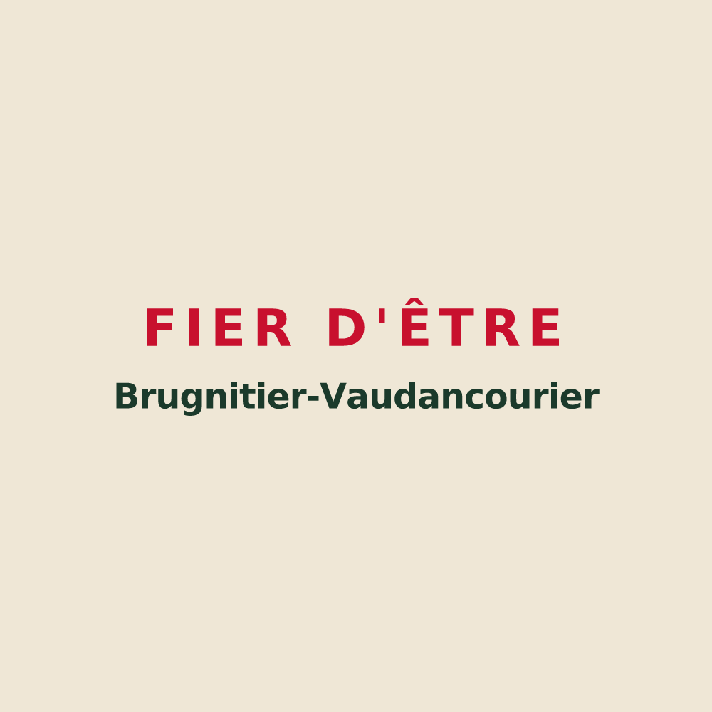 Tote bag « Fier d'être Brugnitier-Vaudancourier » — design pour Brugny-Vaudancourt
