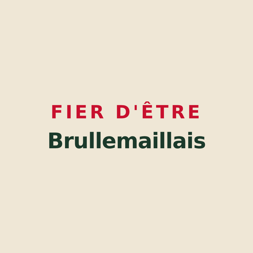 Tote bag « Fier d'être Brullemaillais » — design pour Brullemail
