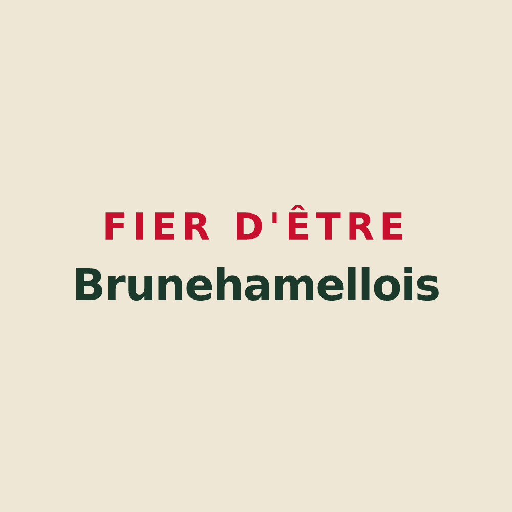 Tote bag « Fier d'être Brunehamellois » — design pour Brunehamel