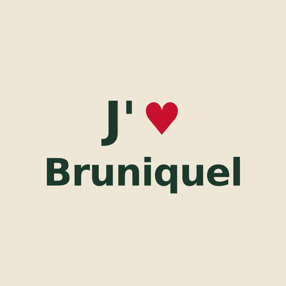 Tote bag personnalisé Bruniquel — design J'aime Bruniquel