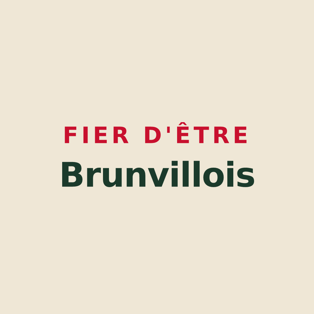 Tote bag « Fier d'être Brunvillois » — design pour Brunvillers-la-Motte