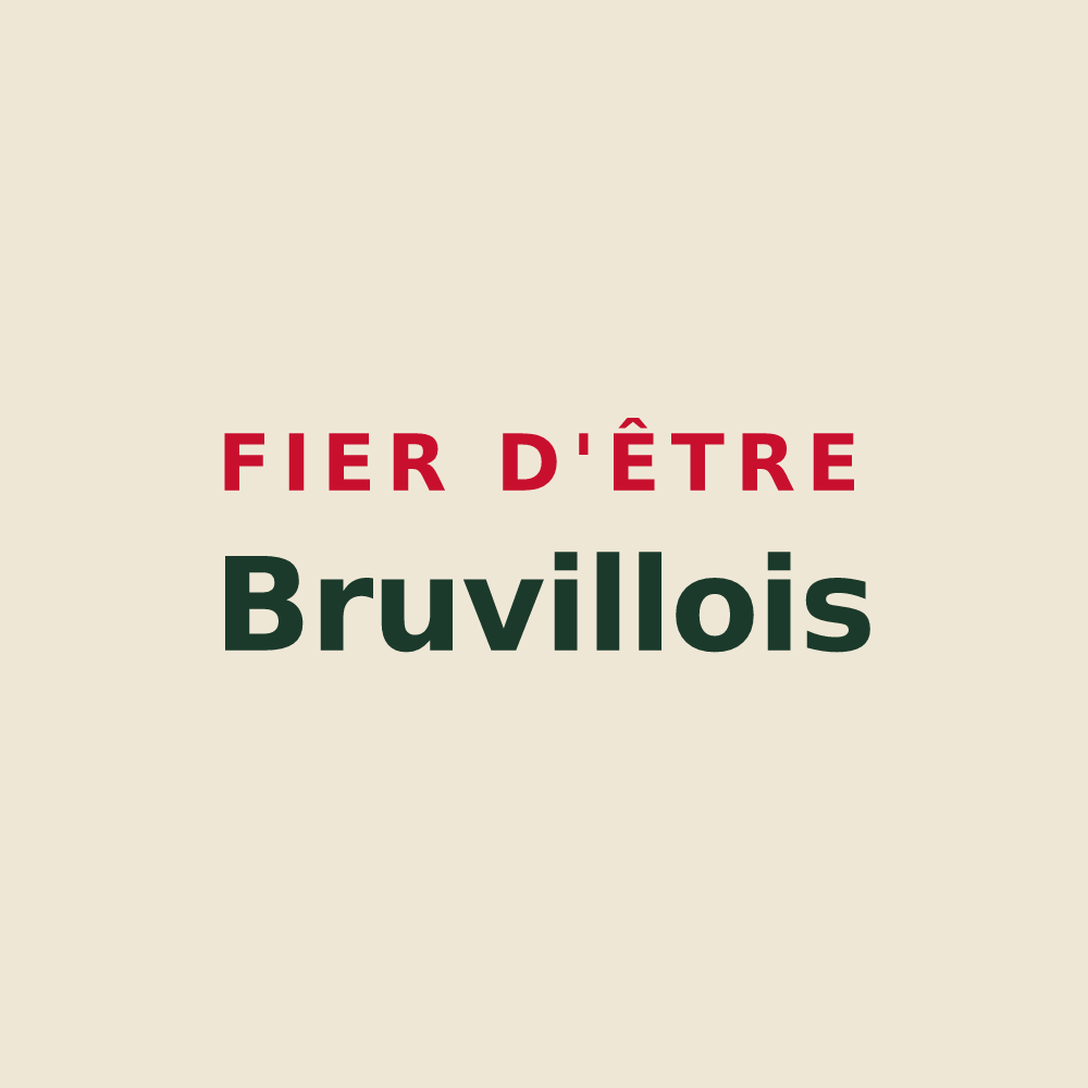 Tote bag « Fier d'être Bruvillois » — design pour Bruville
