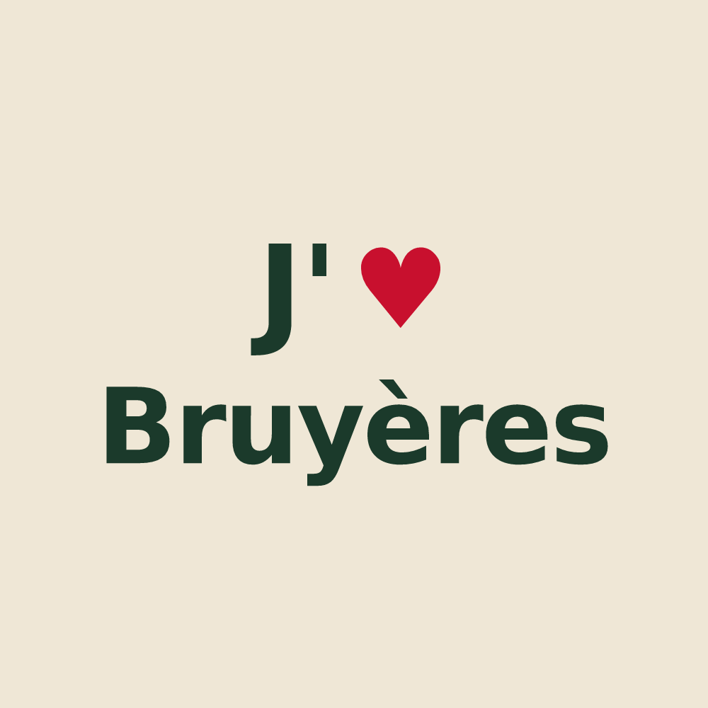 Tote bag personnalisé Bruyères — design J'aime Bruyères