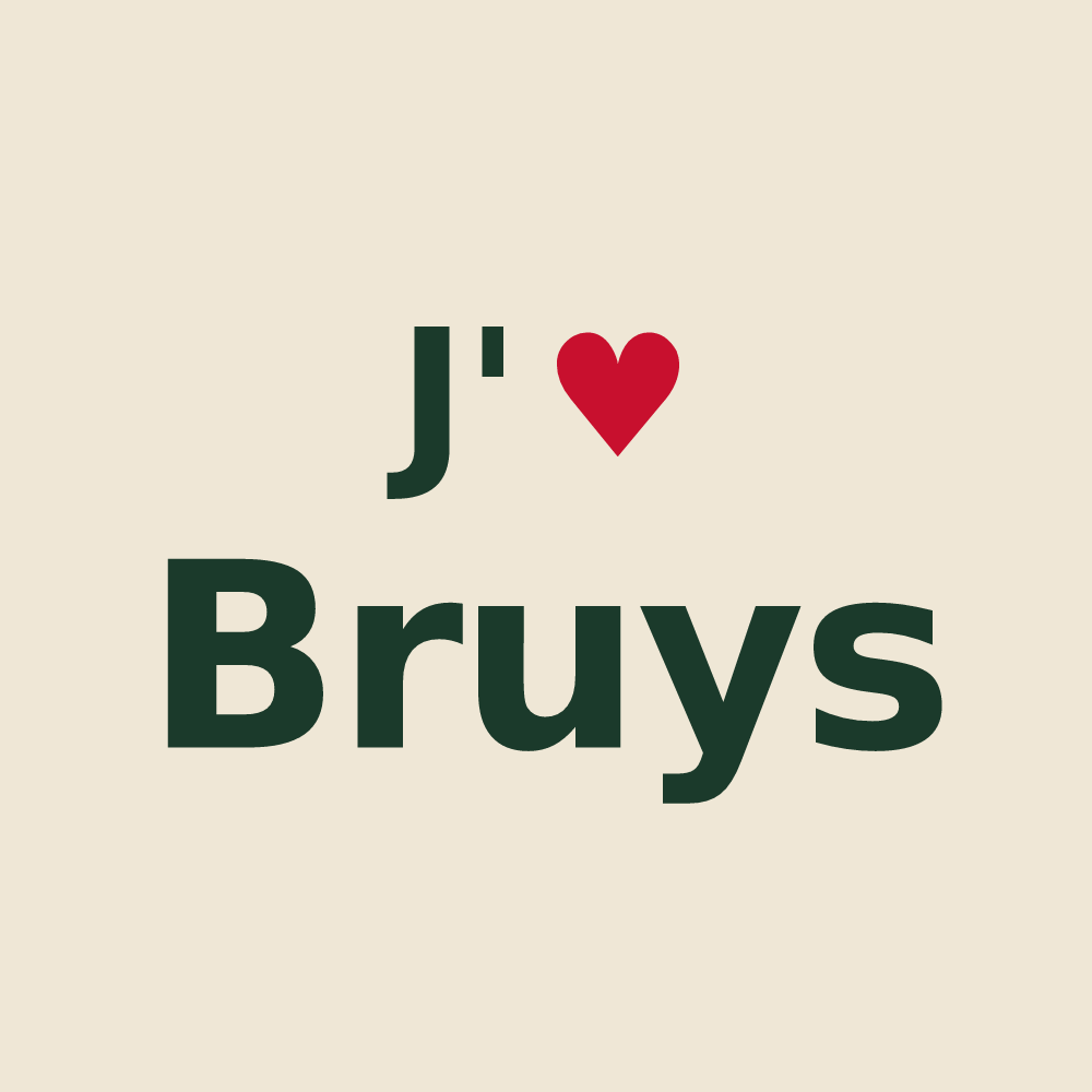 Tote bag personnalisé Bruys — design J'aime Bruys