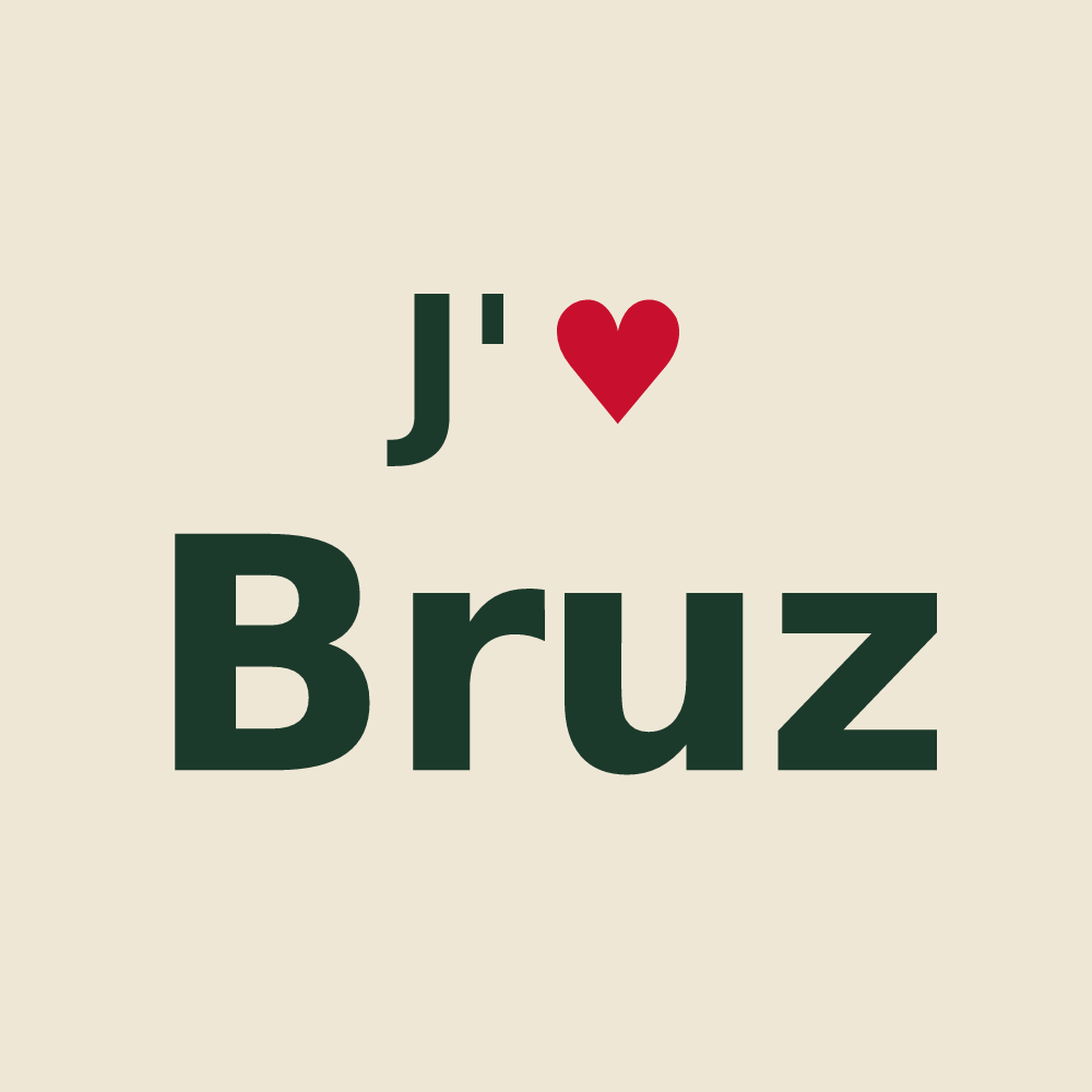 Tote bag personnalisé Bruz — design J'aime Bruz